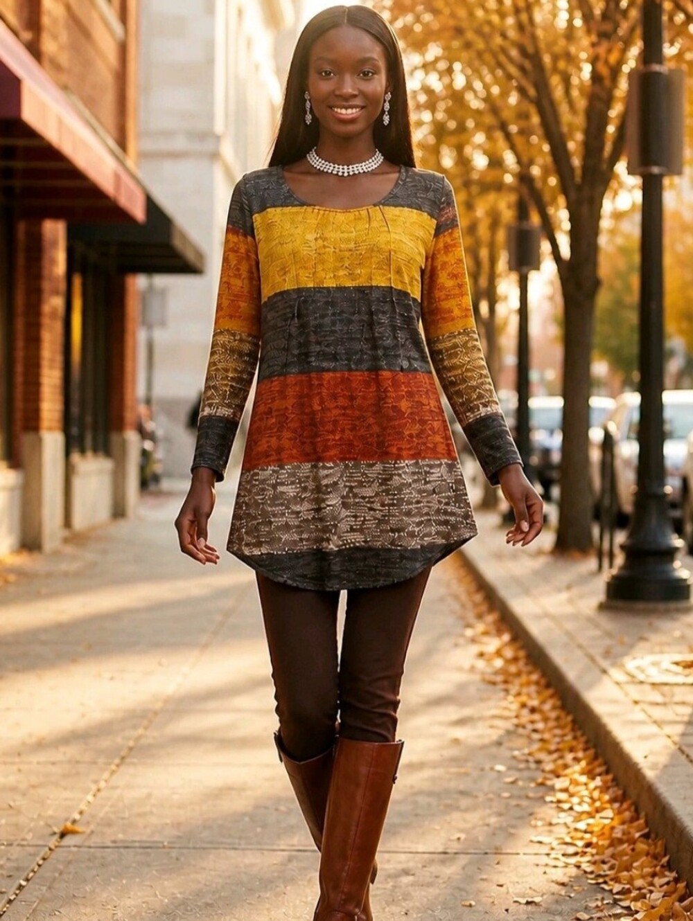 🖤🧡 Lily By Firmiana Autumn Colors Mini Dress Or Tunic Top M